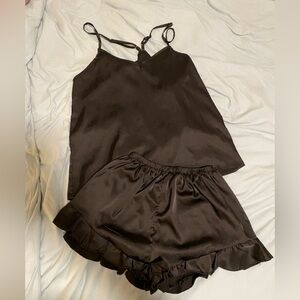 Black ruffled tank & short set
From Amazon
Size-Small